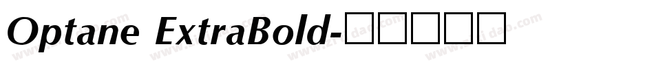 Optane ExtraBold字体转换
